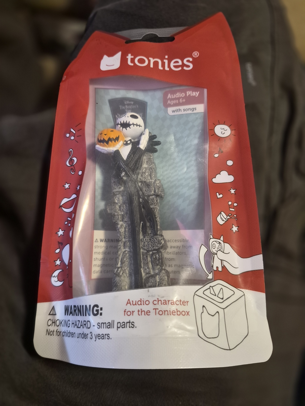 Disney "The Nightmare Before Christmas" Jack Skellington Tonie New In Package